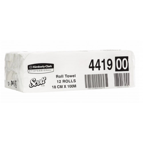 Hand Roll Towel Kimberley Clark Scott 100m White
